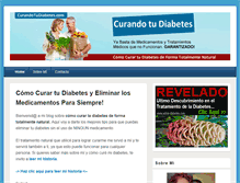 Tablet Screenshot of curandotudiabetes.com